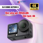 DJI Osmo Action 6: Đột phá pin 1950mAh - Thách thức mọi giới hạn khắc nghiệt.