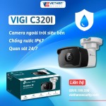 VIGI C320I – Camera ngoài trời siêu bền, Chống nước IP67, Quan sát 24/7