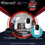 Flash Sale 1 Ngày Duy Nhất Mua Combo tặng 2 Camera Vantech AI Wifi