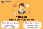 Thông báo thay đổi số điện thoại Hotline Công ty Việt Hàn