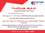Thông báo Việt Hàn chuyển văn phòng đến địa chỉ mới 