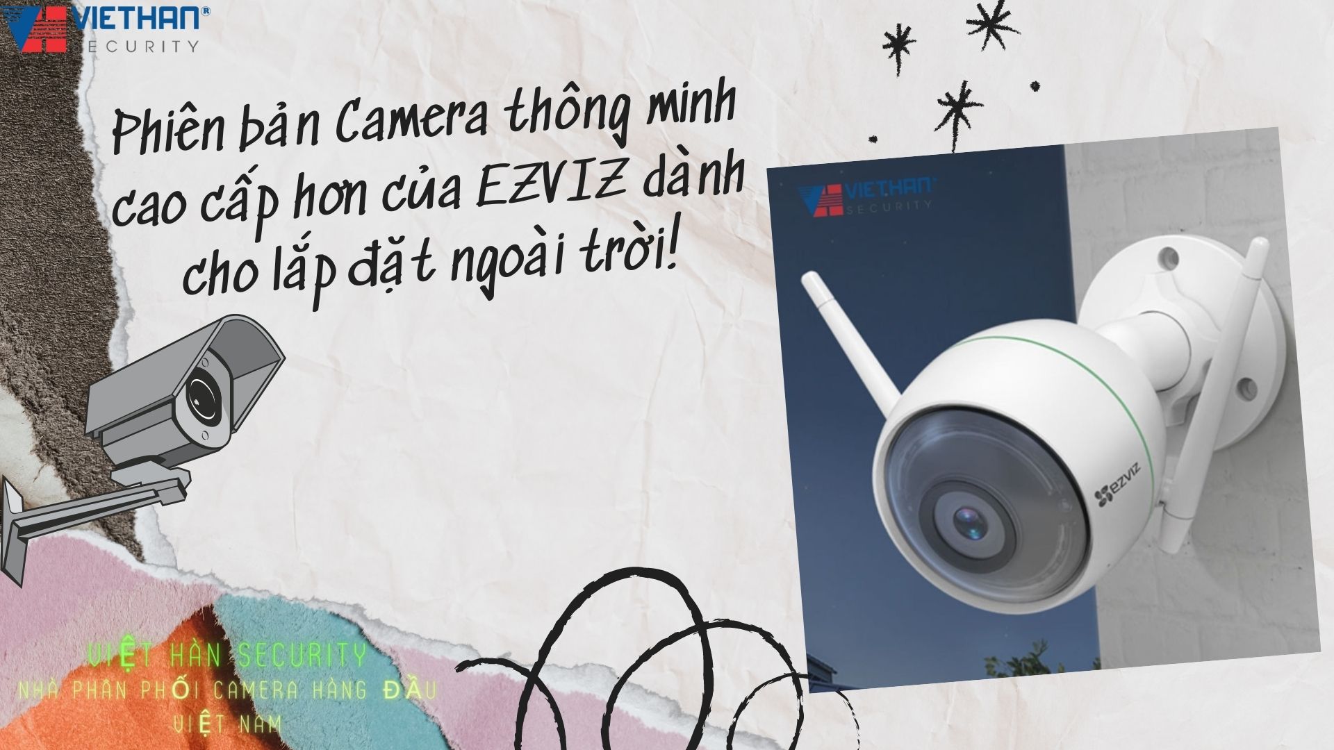 Phiên bản Camera thông minh cao cấp hơn của EZVIZ dành cho lắp đặt ngoài trời