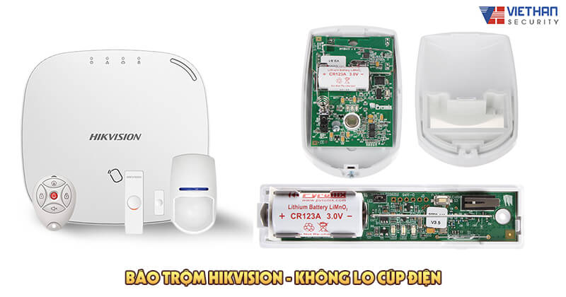 Báo trộm Hikvision - Không lo cúp điện