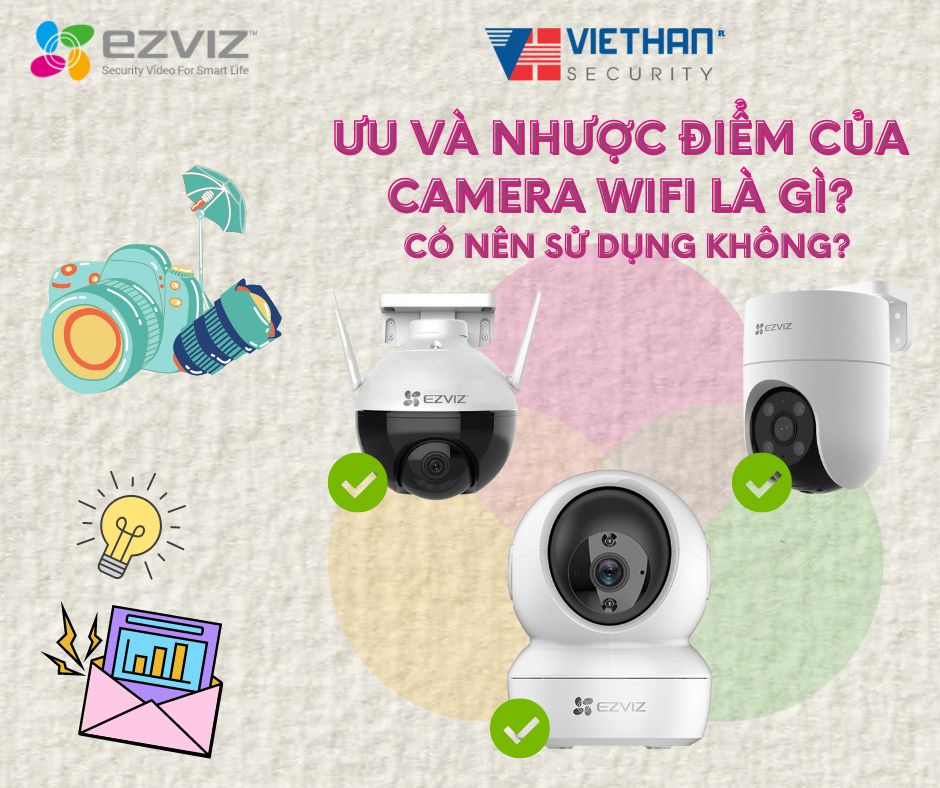 Ưu và nhược điểm của camera wifi là gì? Có nên sử dụng không?