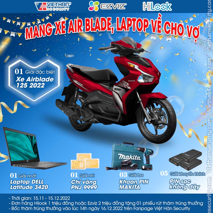 Thể lệ Chương trình Bốc thăm trúng thưởng trúng Xe AirBlade 125 2022