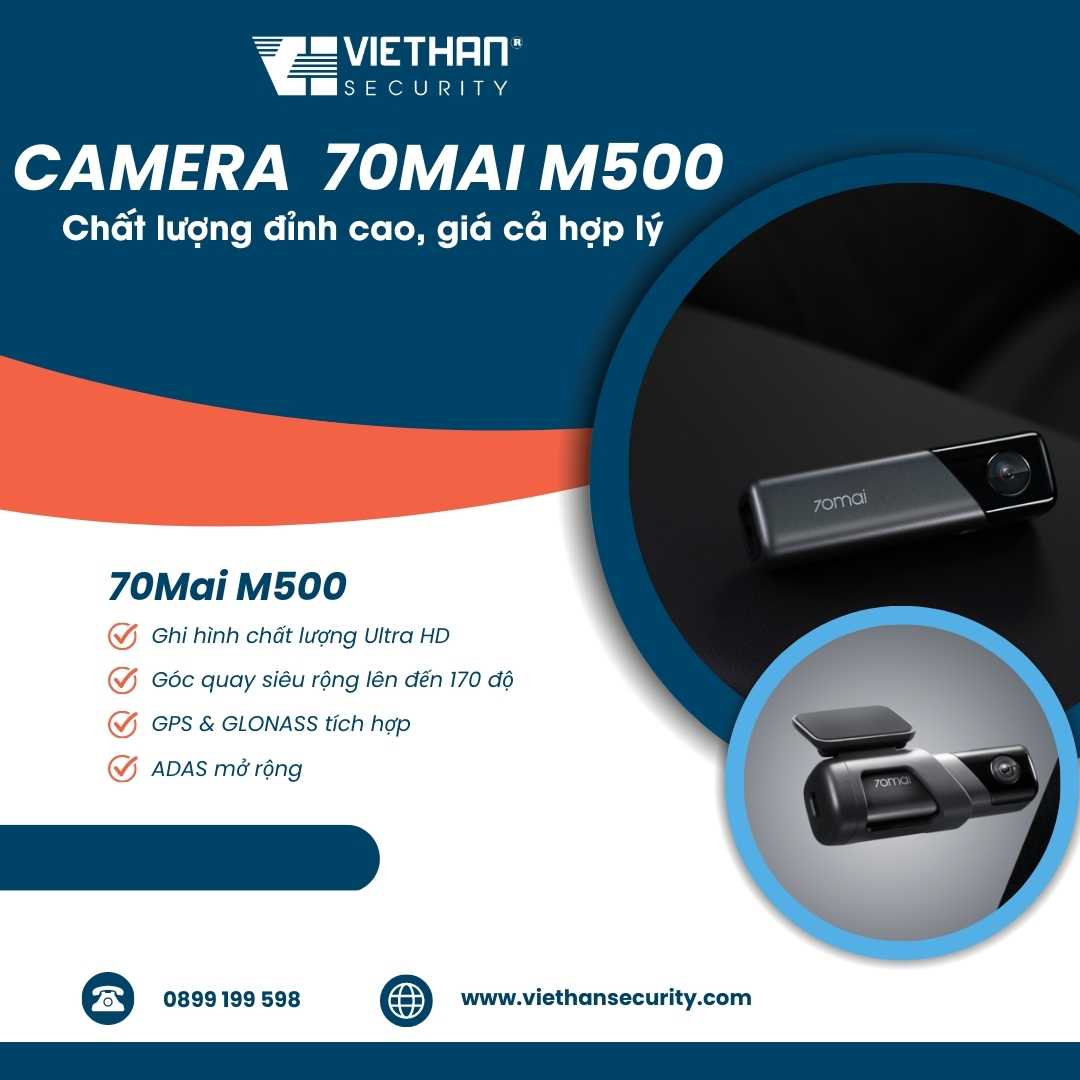 Camera hành trình 70mai M500 - Chất lượng đỉnh cao, giá cả hợp lý