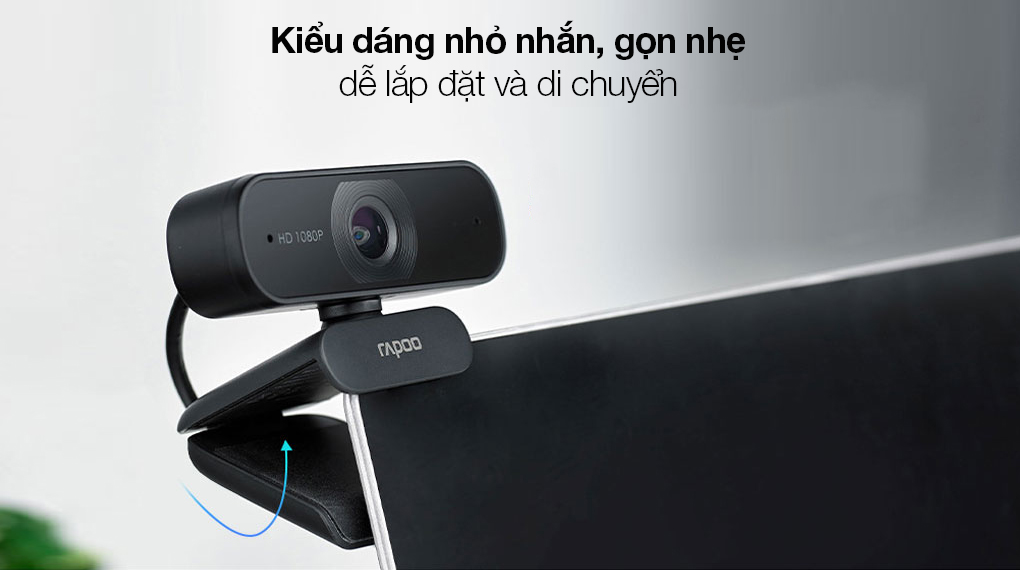 Webcam cho máy tính Rapoo sự lựa chọn hàng đầu cho làm việc và học online