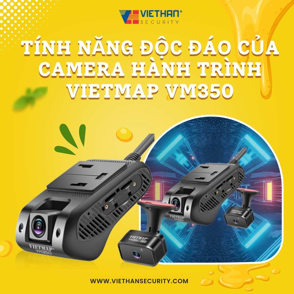 Tính năng độc đáo của camera hành trình Vietmap VM350 bảo vệ an ninh hiệu quả