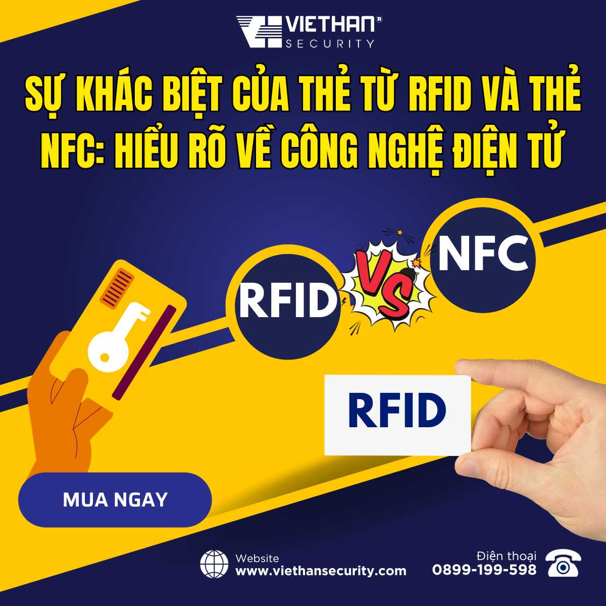 Sự khác biệt của thẻ từ RFID và thẻ NFC: Hiểu rõ về công nghệ điện tử