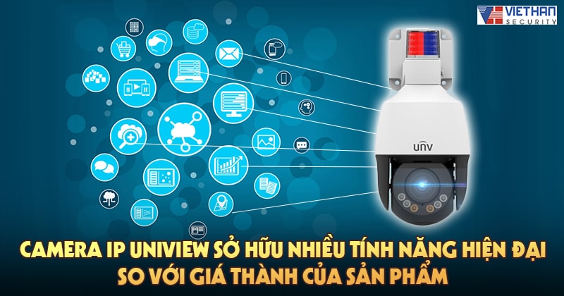 Camera IP Uniview sở hữu nhiều tính năng hiện đại so với giá thành của sản phẩm