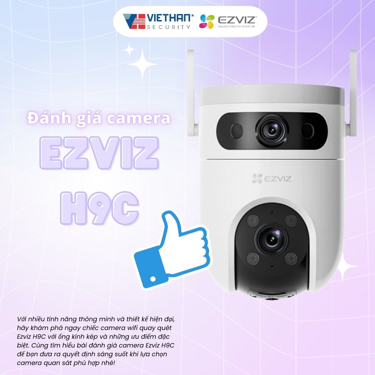 Đánh giá camera Ezviz H9C: Camera 2 mắt tuyệt vời trong mùa mưa