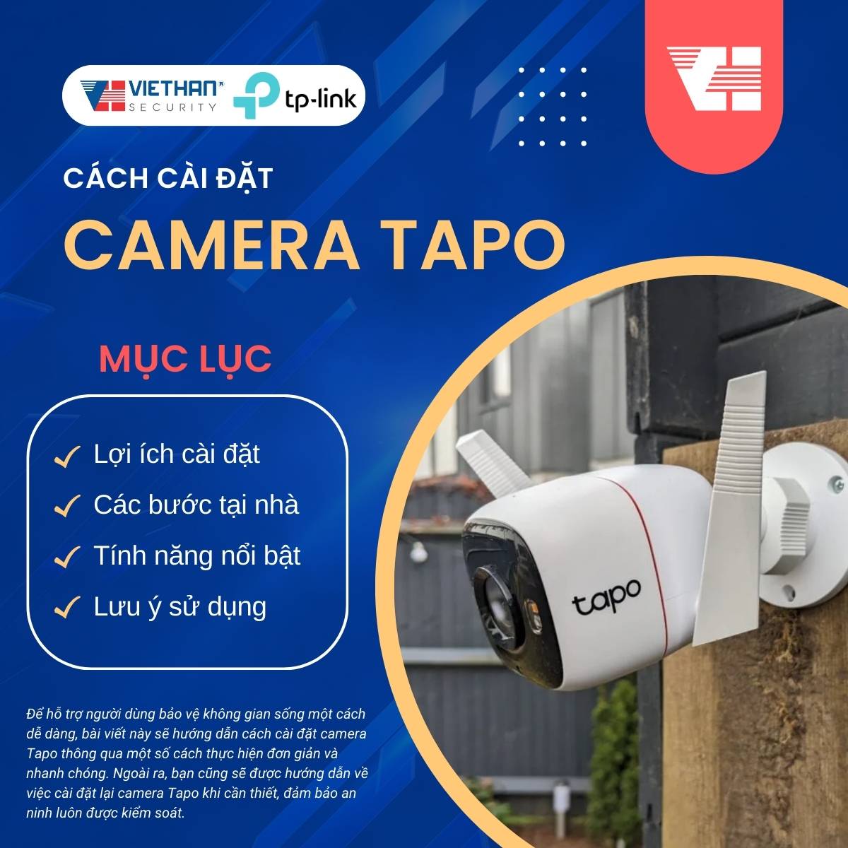 Cách cài đặt camera Tapo đơn giản, nhanh chóng cho người mới