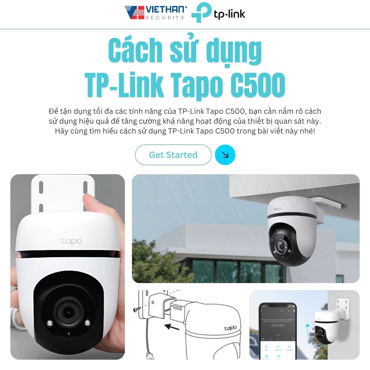 Hướng dẫn cách sử dụng TP-Link Tapo C500, nâng cao an ninh cho ngôi nhà 