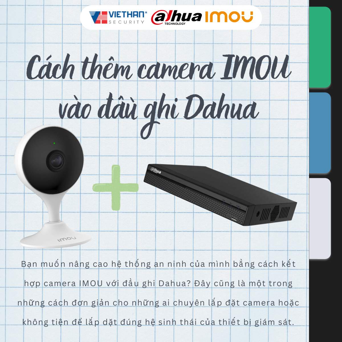 Hướng dẫn chi tiết cách thêm camera IMOU vào đầu ghi Dahua