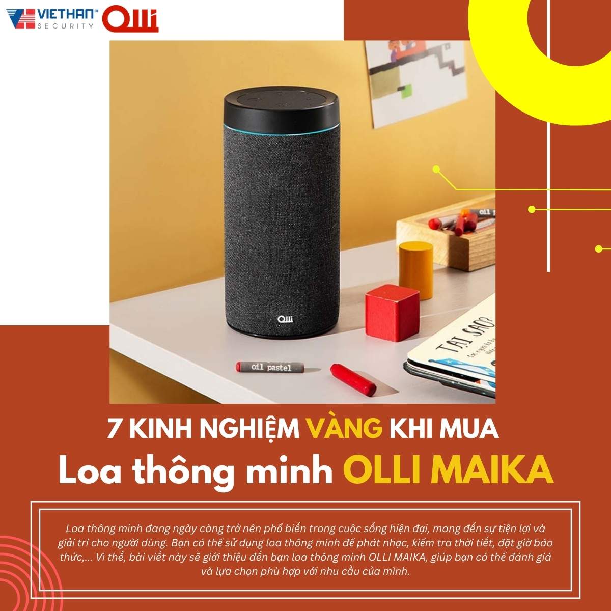 7 kinh nghiệm Vàng khi mua Loa thông minh OLLI MAIKA cho ngôi nhà của bạn