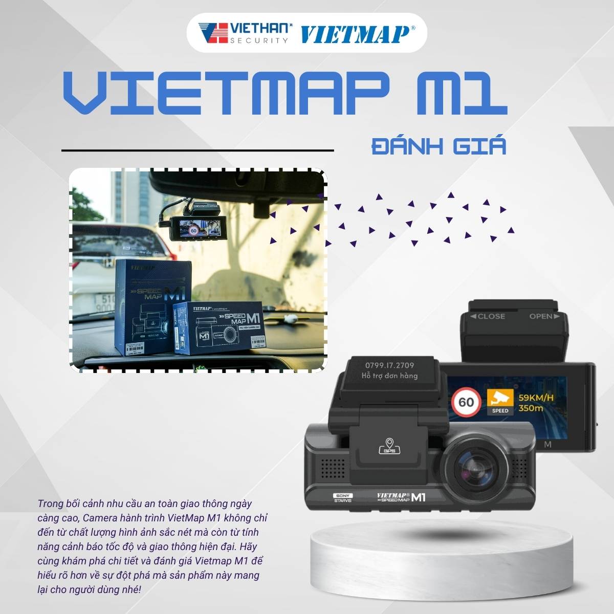 Đánh giá Vietmap M1: Camera Hành Trình Đỉnh Cao Đáng Mua Cho Tài Xế