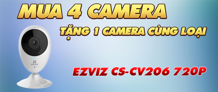 Mua 4 Tặng 1 Camera EZVIZ CS-CV206 720P