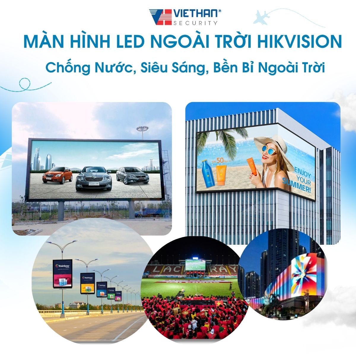 Màn Hình LED Ngoài Trời Hikvision – Chống Nước, Siêu Sáng, Bền Bỉ Ngoài Trời
