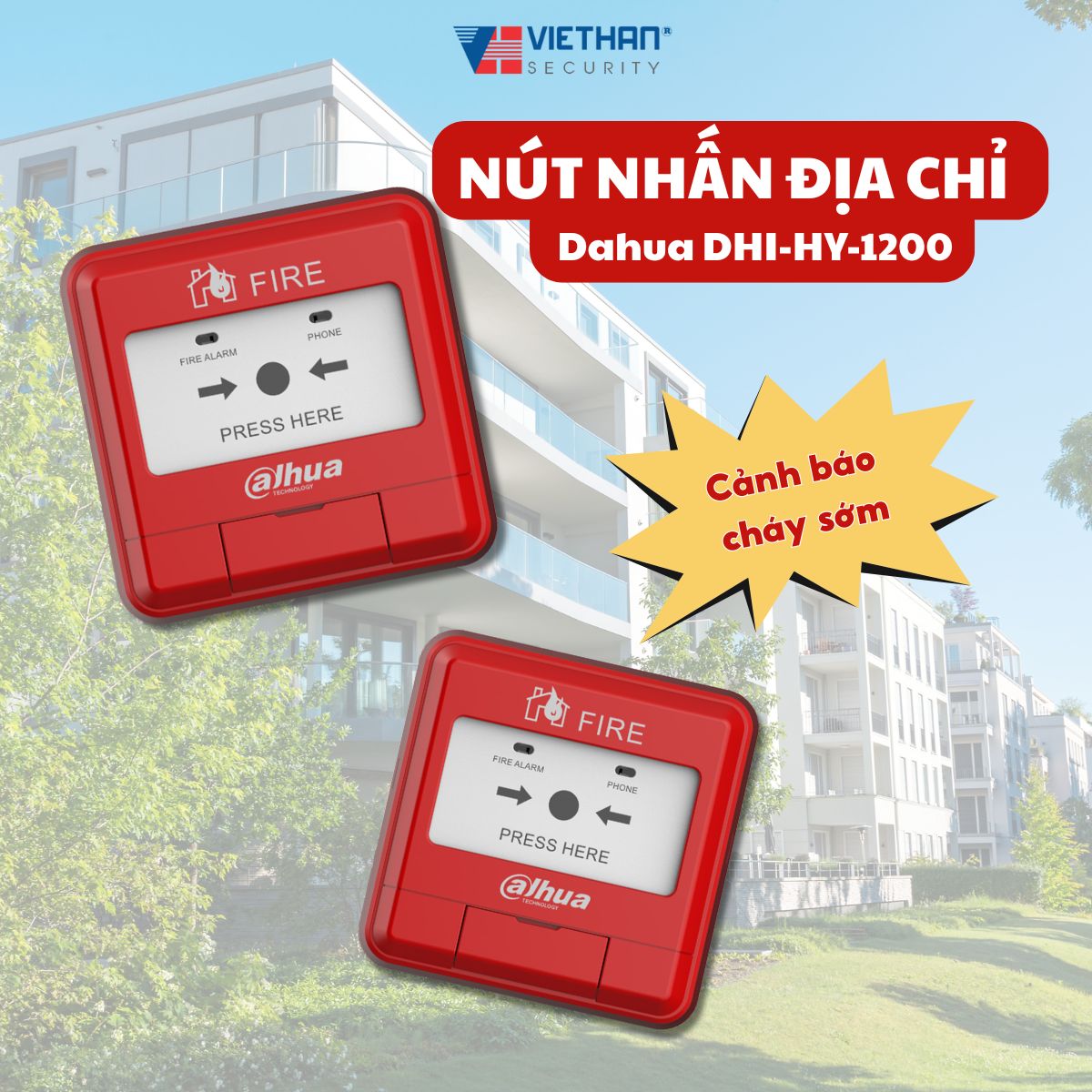Nút nhấn địa chỉ Dahua DHI-HY-1200: Cảnh báo an toàn, cảnh báo tức thì