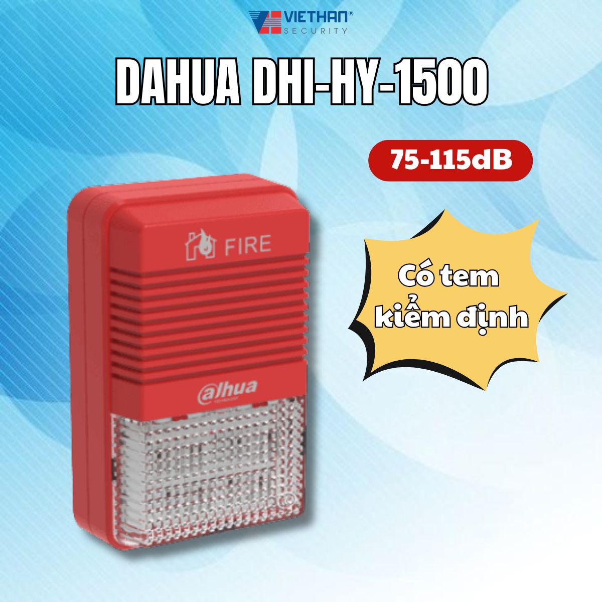 Tận hưởng an toàn tối đa với đèn còi địa chỉ Dahua DHI-HY-1500