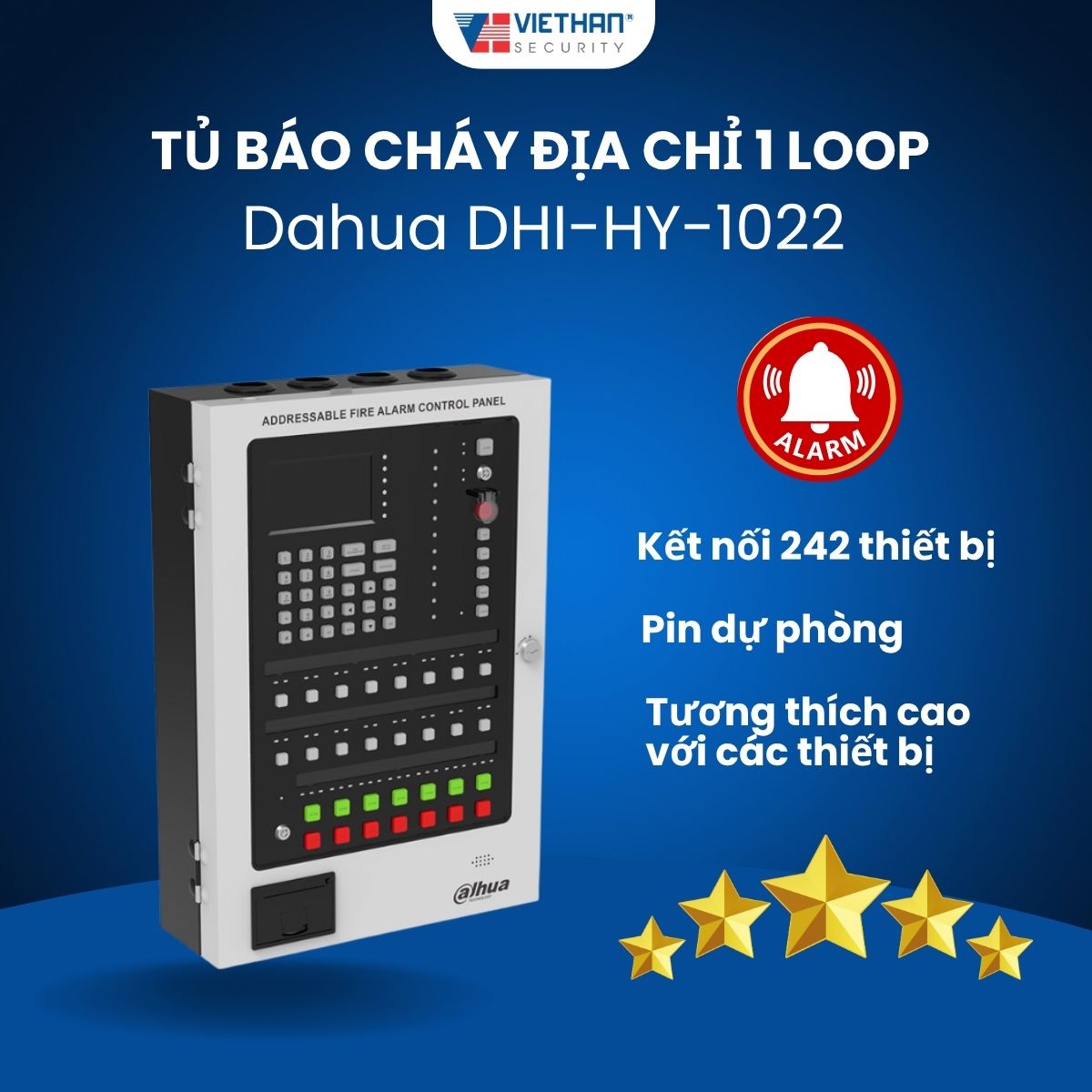 Tủ báo cháy địa chỉ 1 Loop Dahua DHI-HY-1022 – Giải pháp PCCC chính xác, an toàn