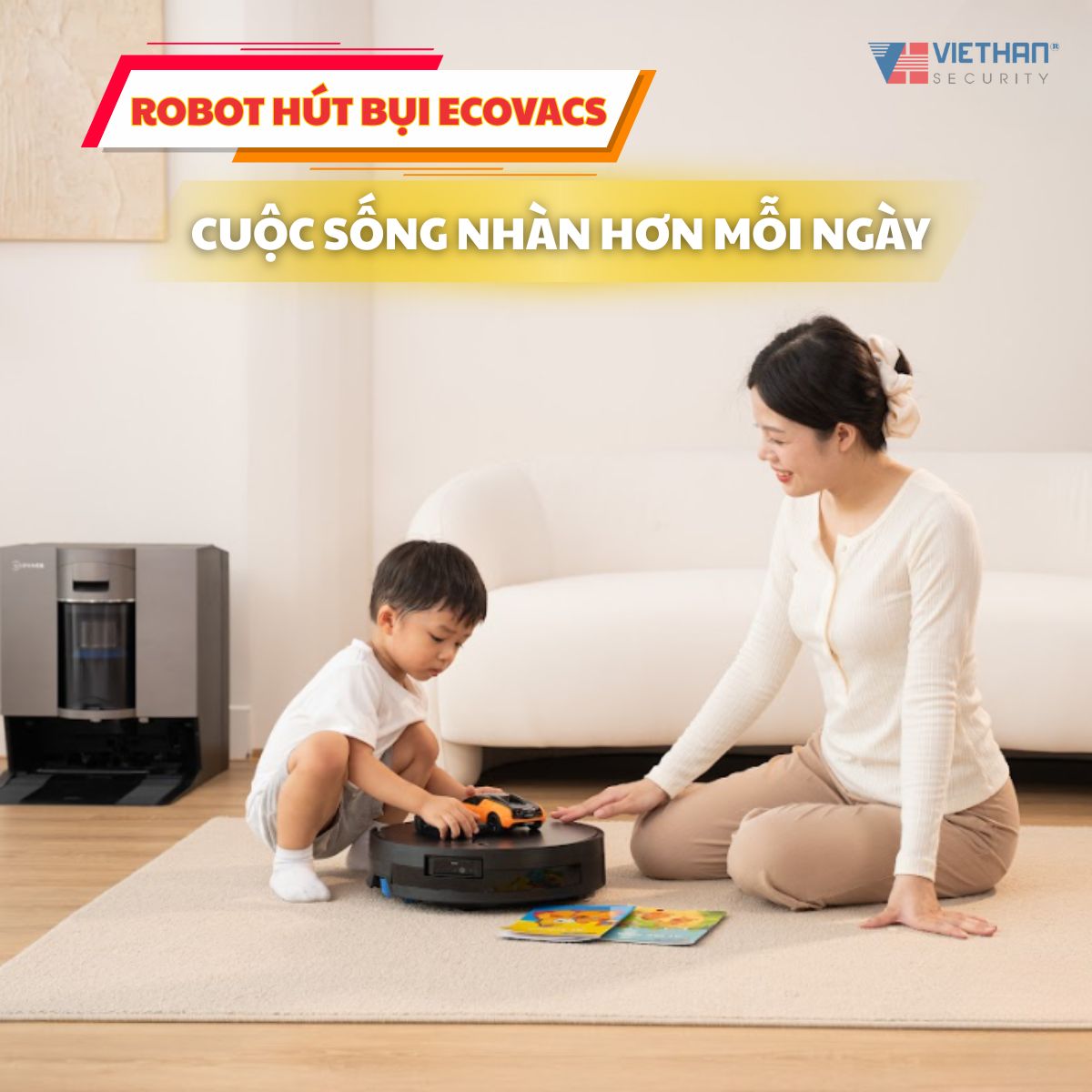Cuộc sống nhàn hơn mỗi ngày nhờ Robot hút bụi Ecovacs