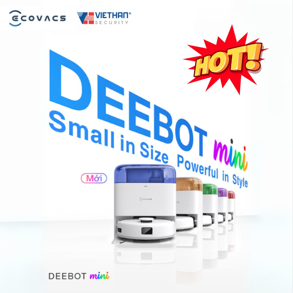 Giải pháp vệ sinh lý tưởng cho căn hộ hiện đại - Gặp gỡ Robot hút bụi lau nhà ECOVACS DEEBOT MINI!