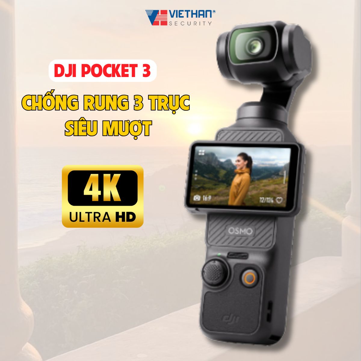 DJI Osmo Pocket 3: Đỉnh cao công nghệ chống rung 3 trục - Biến mọi khung hình thành tuyệt sắc