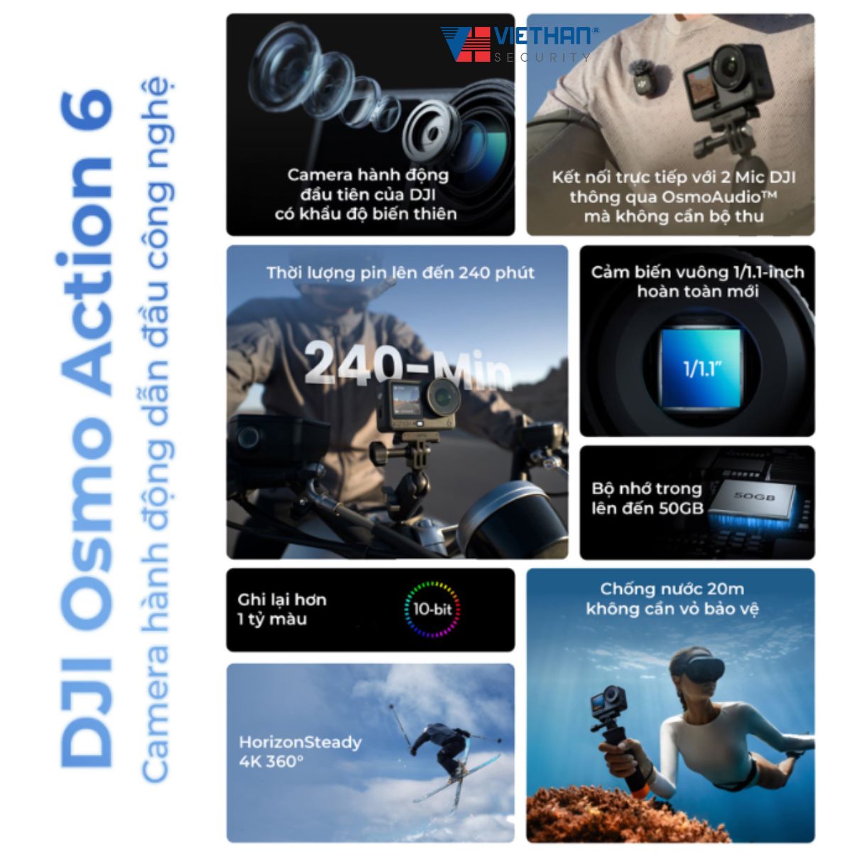 DJI Osmo Action 6: Khi Siêu Camera không chỉ dành cho những chuyến đi mạo hiểm