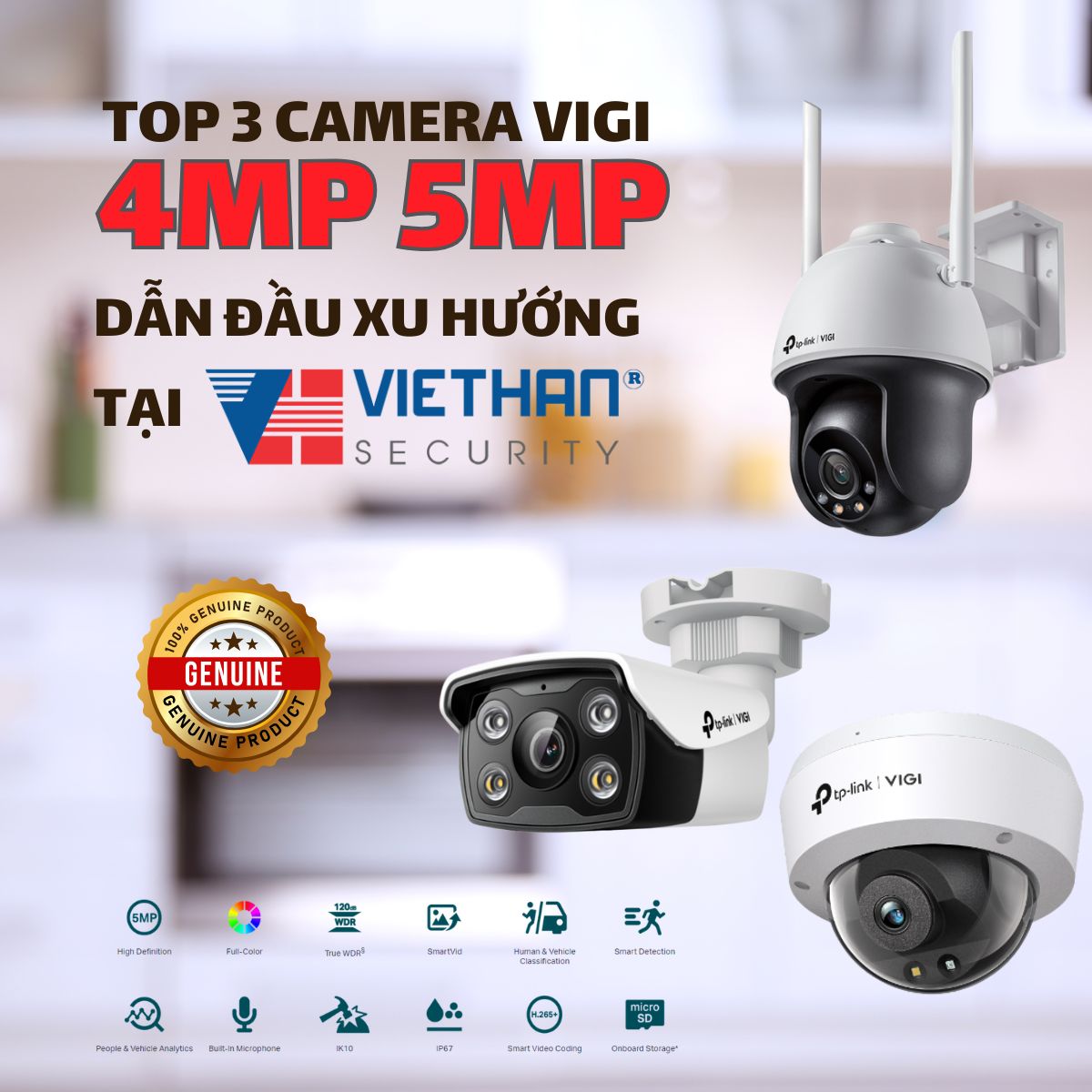 Top 3 Camera VIGI 4MP/5MP đang dẫn đầu xu hướng tại Việt Hàn Security