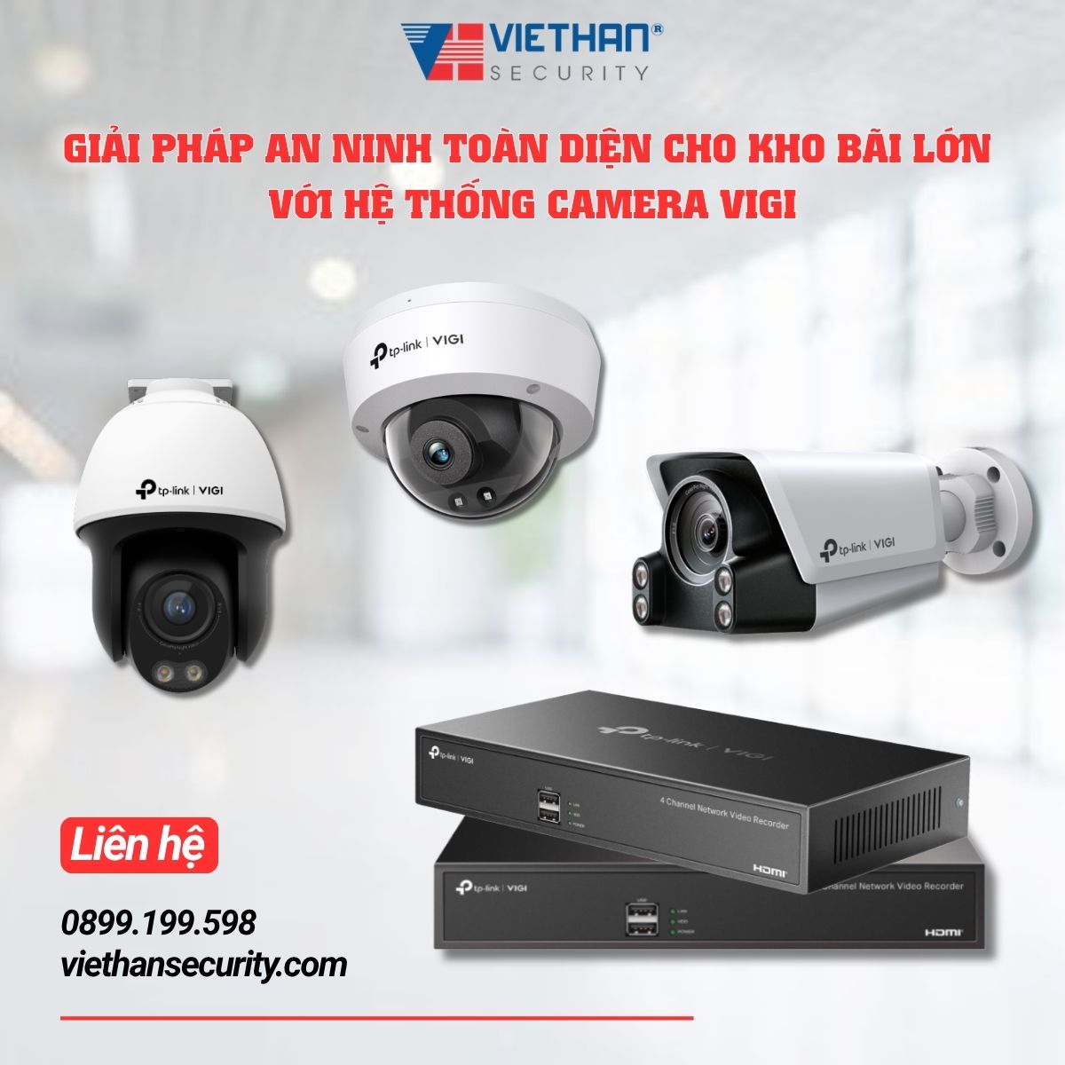 Giải pháp an ninh toàn diện cho kho bãi lớn với hệ thống Camera VIGI