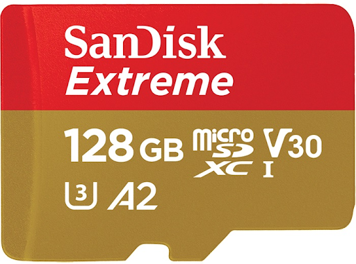 thẻ nhớ SanDisk Extreme microSDXC, SQXA1 128Gb.