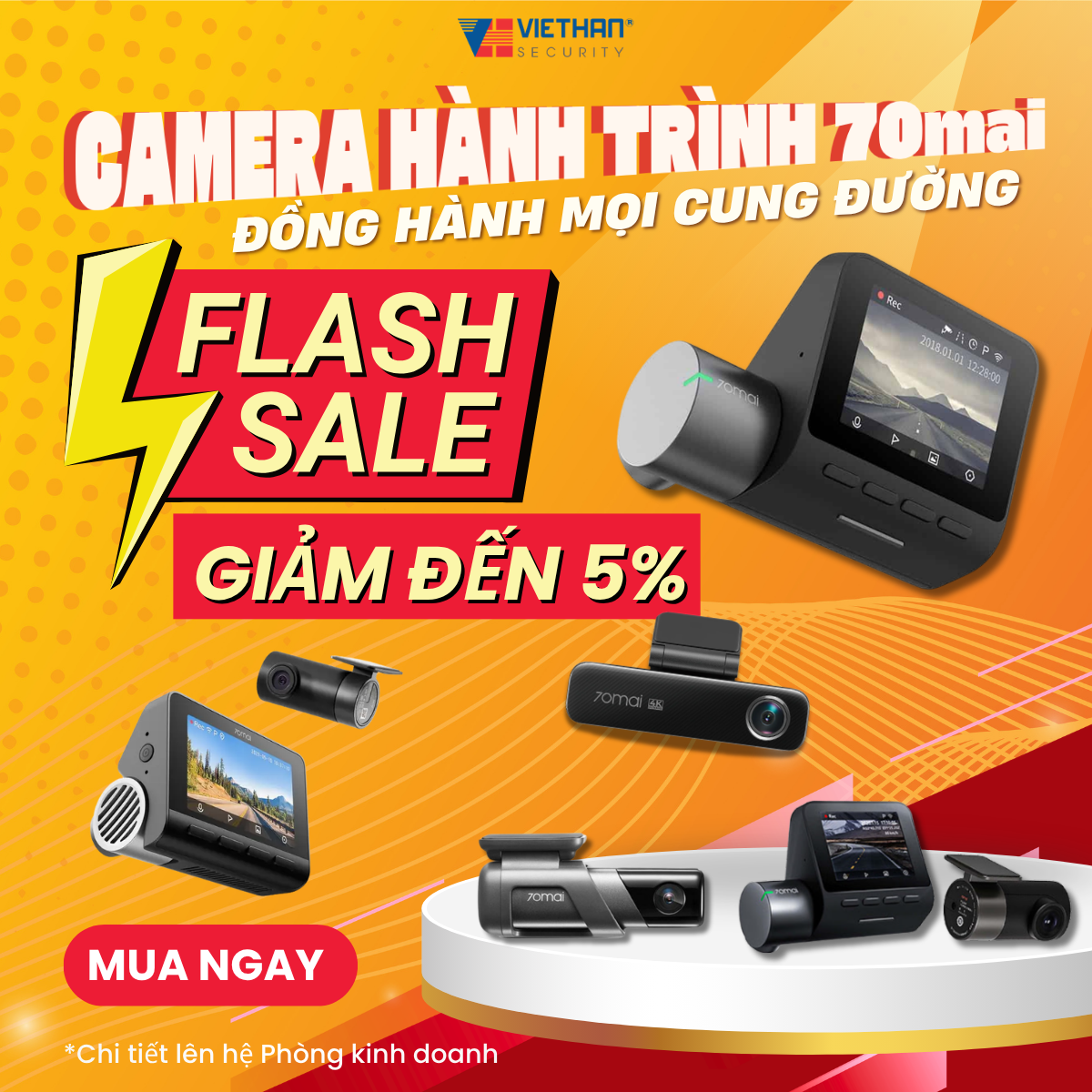 FLASH SALE 70MAI GIẢM ĐẾN 5% – NÂNG CẤP MẮT THẦN, AN TÂM CHINH PHỤC MỌI NẺO ĐƯỜNG