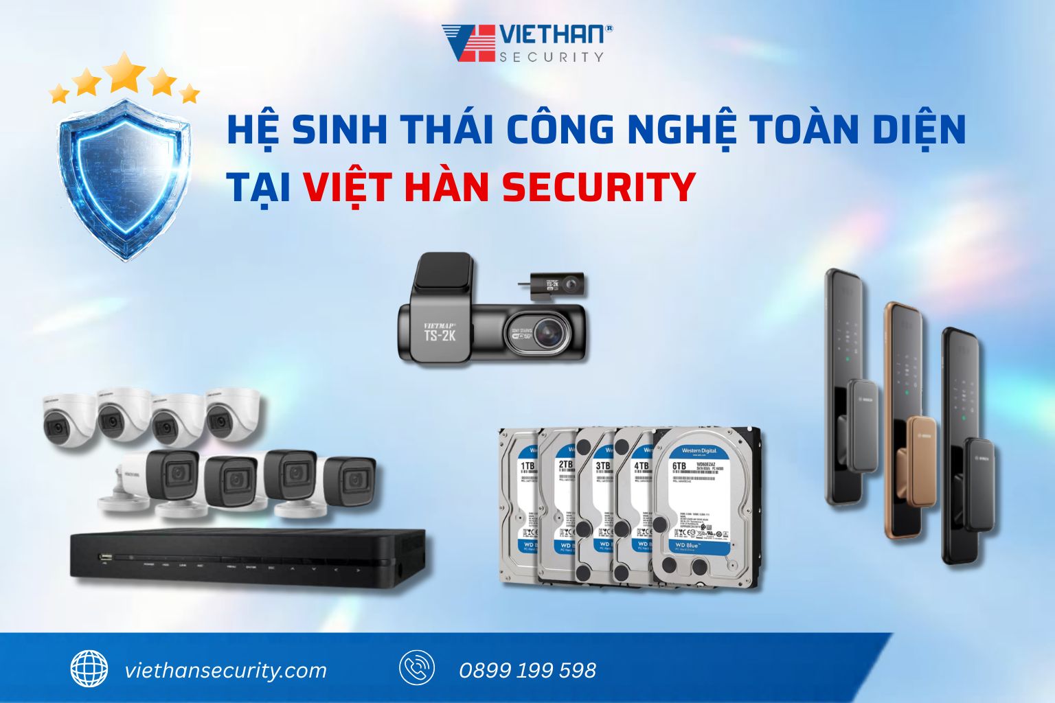 Hệ sinh thái công nghệ toàn diện tại Việt Hàn Security bao gồm những gì?