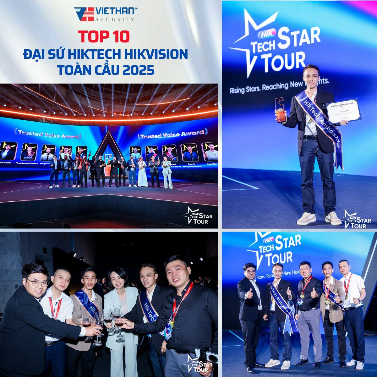 TOP 10 ĐẠI SỨ HIKTECH HIKVISION TOÀN CẦU 2025