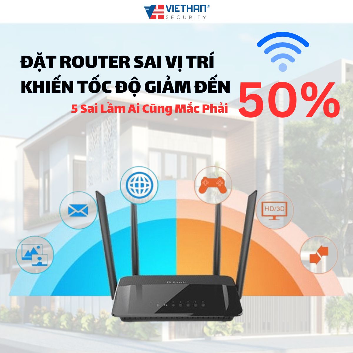 Đặt Router Sai Vị Trí Khiến Tốc Độ Giảm Đến 50%