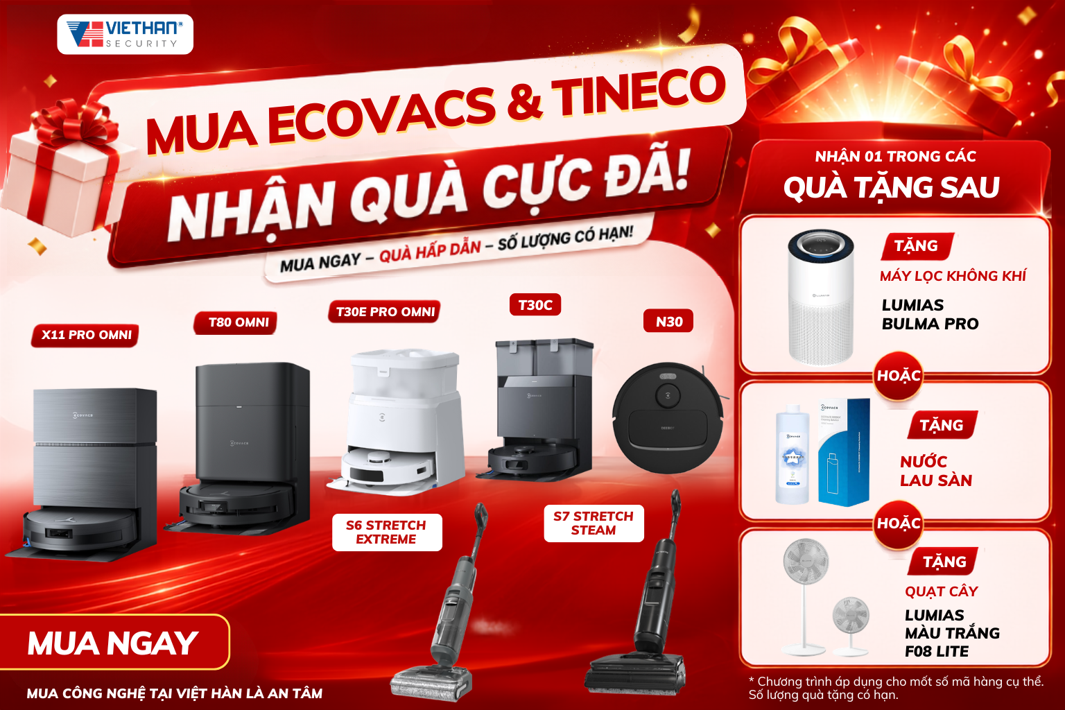 Săn Deal Giảm Sốc – Mua Ecovacs & Tineco, Nhận Ngay Quà Tặng Cực Chất