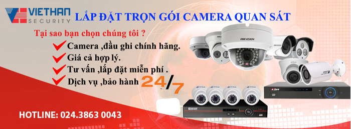 Lắp đặt camera giá rẻ chất lượng tại Hà Nội