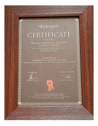 Việt Hàn vinh dự được trao bằng chứng nhận phân phối Vantech 2018