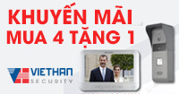 Khuyến mãi đặc biệt mua 4 tặng 1 bộ chuông cửa HIKVISION DS-KIS202