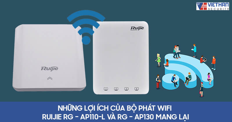 Những lợi ích của bộ phát wifi Ruijie RG-AP110-L và RG-AP130 mang lại
