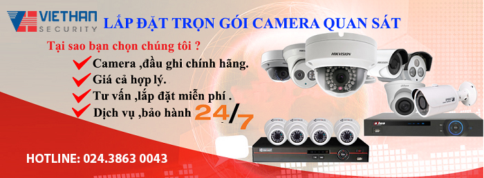 Lắp đặt camera quan sát giá rẻ tại Hà Nội chất lượng nhất