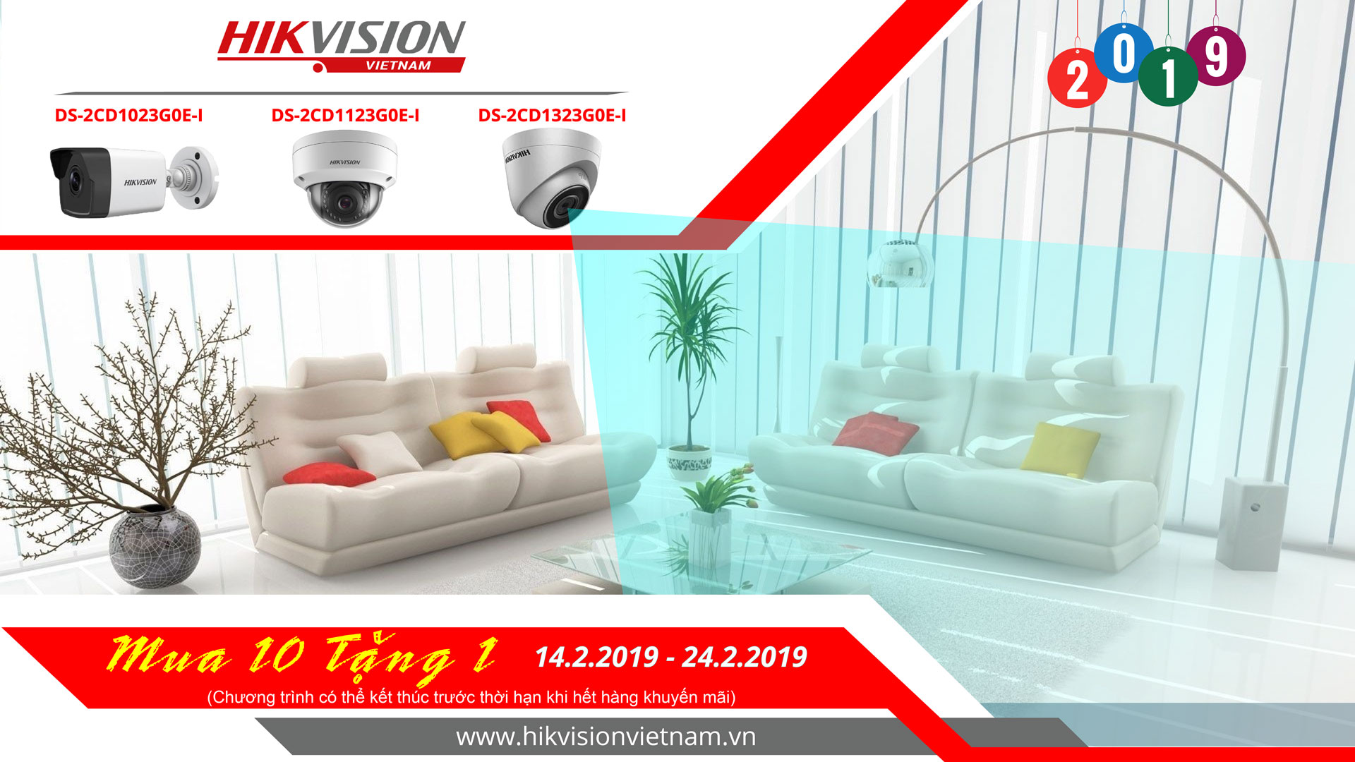 Khuyến mãi mua 10 tặng 1 từ HIKVISION