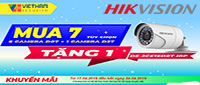 Bùng nổ Camera HIKVISION Mua 7 Tặng 1