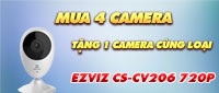 Khuyến mãi Sốc Mua 4 Tặng 1 Camera EZVIZ 