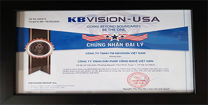 Việt Hàn nhận giấy chứng nhận phân phối Camera KBVISION, QUESTEK 2019
