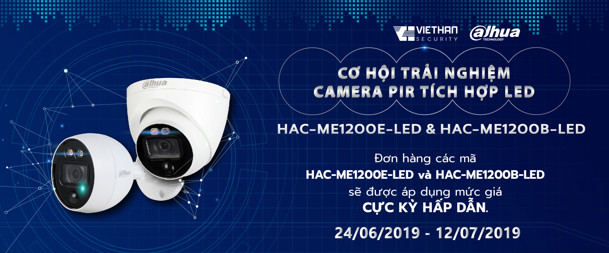 SALE HÈ GIÁ SỐC – CAMERA HDCVI PIR TÍCH HỢP LED
