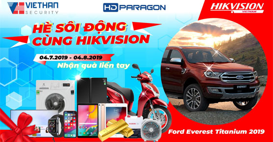 Rinh Ford Everest về nhà cùng Hikvison & HDParagon