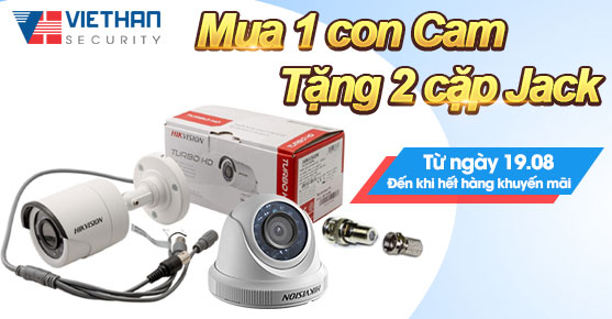 Mua 1 con Cam, tặng 2 cặp Jack