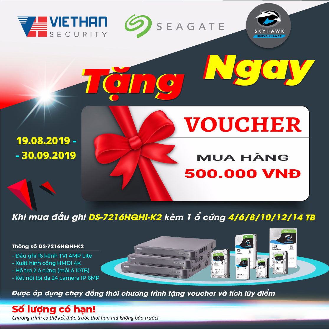 Ưu đãi mua hàng lên đến 500.000đ cùng Seagate